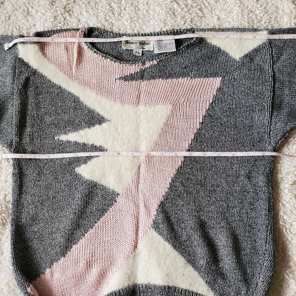 Franco Valeri 80s crewneck oversize sweater furry - Picture 3 of 4